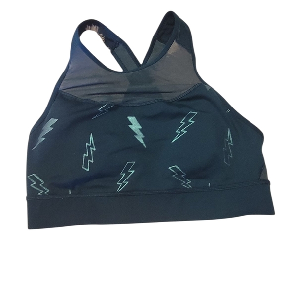 Old Navy Active Women's Lightning Bolt Sports Bra Size L - Picture 1 of 4